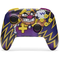 PowerA Enhanced Wireless Controller - Wario (Switch, Switch Lite, Switch OLED), Gaming Controller, Violett, Gelb