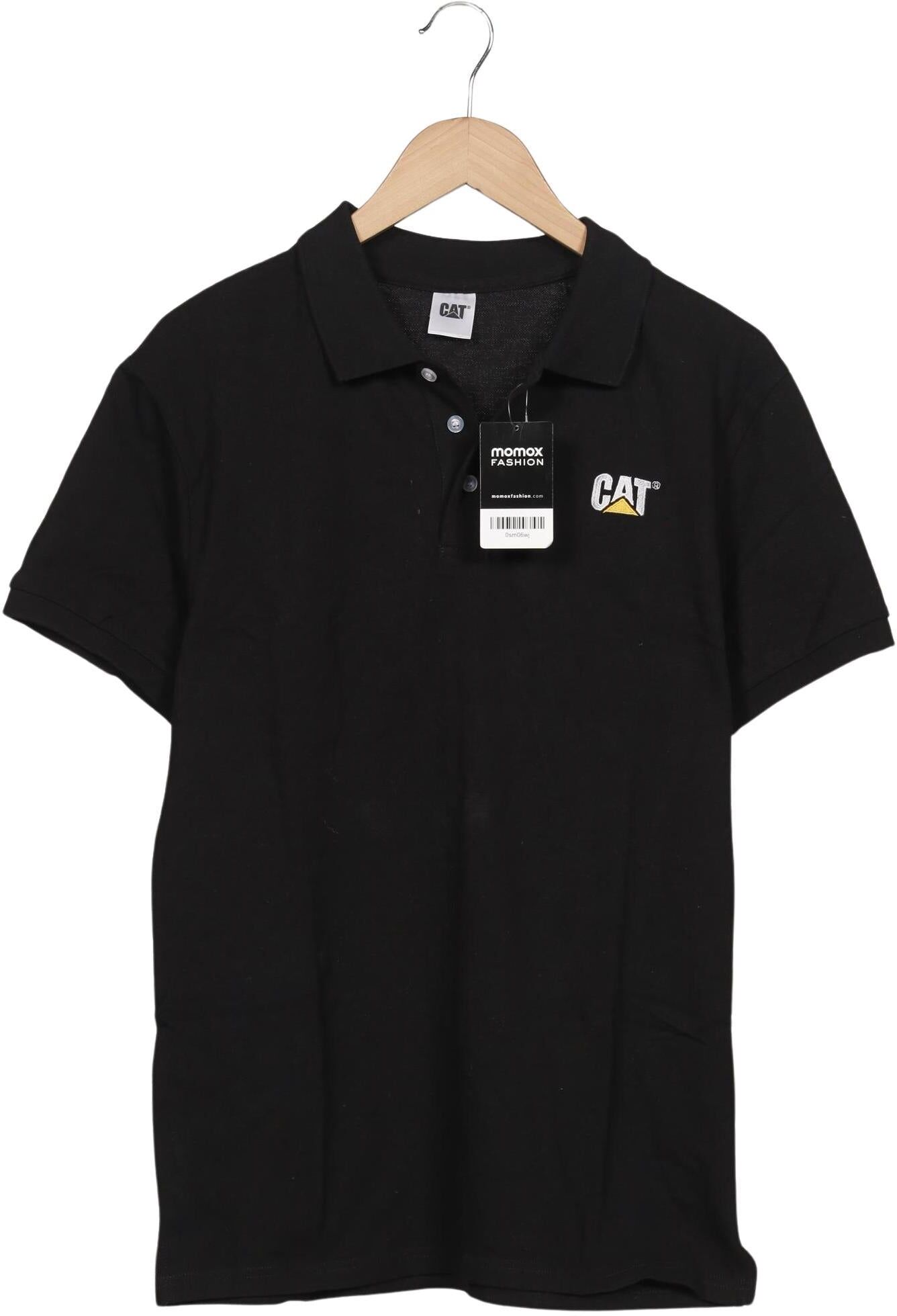 CAT by Caterpillar Herren Poloshirt, Schwarz, Gr. M, Baumwolle - Second Hand