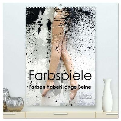 Farbspiele – Farben haben lange Beine (hochwertiger Premium Wandkalender 2026 DIN A2 hoch), Kunstdruck in Hochglanz