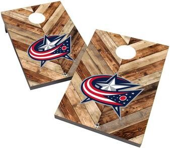 Skip's Garage Columbus Blue Jackets 2x4 NHL Cornhole Bag Toss