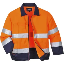 Warnschutz Bundjacke "MADRID" - M - orange/marine