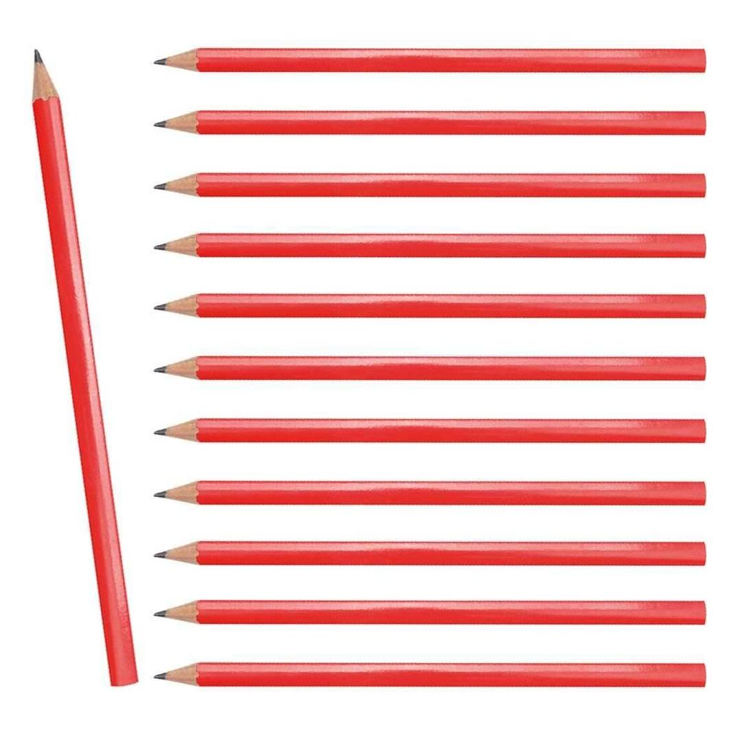 Vorel 12er Set Zimmermann Bleistifte 180 mm Rot (12x) (09180)