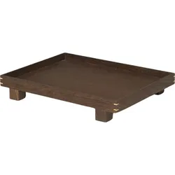 Bon Tablett 28 cm dunkelbraun aus Holz