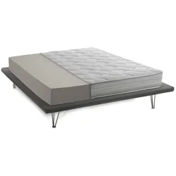 Dmora Doppelmatratze Sandra, Herausnehmbare Matratze aus Waterfoam, 100% Made in Italy, Anti-Milbe und hypoallergen, Cm 140x200 h19