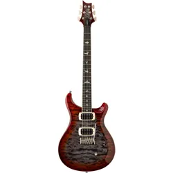 PRS SE Custom 24 Quilt package Charcoal Cherry Burst - E-Gitarre
