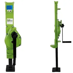 TRUTZHOLM Stockwinde Zahnstangenwinde 1500 kg 60-90 cm Höhe auomatische Bremse große Grundplatte Hubwinde