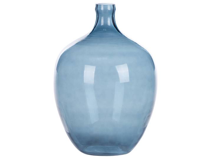 Beliani Dekovase Glas blau Roti, Blau, Mode, 39 cm, Dekoration, Vasen, Glasvasen