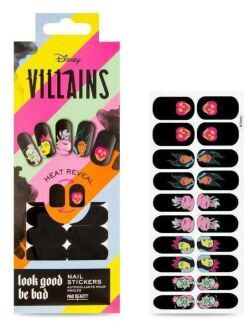 Mad Beauty Pop Villains Heat Reveal 5 Stickers for Nails