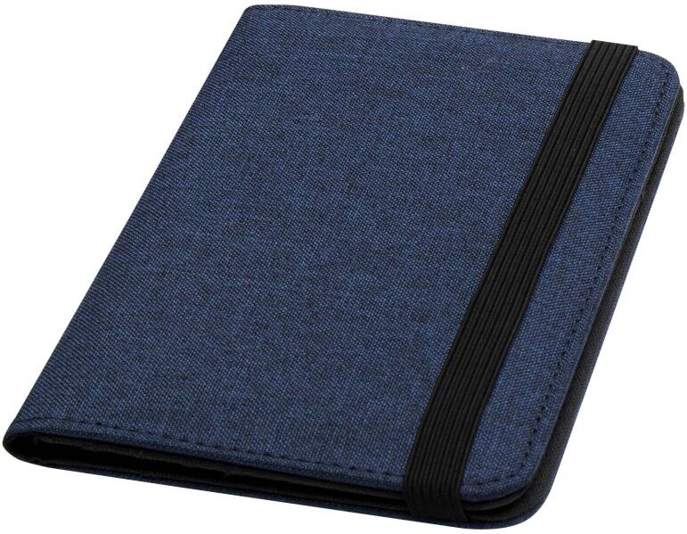 Porte-passeport RFID Ross en rPET certifié GRS bleu cobalt