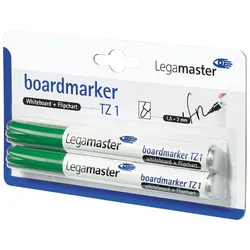 Legamaster, Marker, 10 TZ 1 Whiteboard- und Flipchart-Marker grün 1,5 - 3,0 mm (1x)