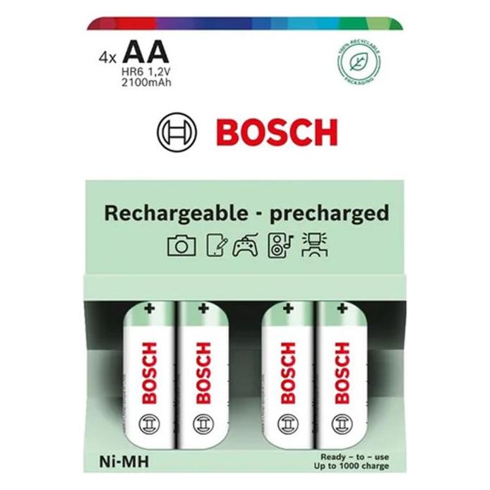 Kita BOSCH VORGELADENE BATTERIEN 4 STK. AA HR6B4P2100/00 2100mAh (4 Stk., AA, 2100 mAh) (8594162800520)