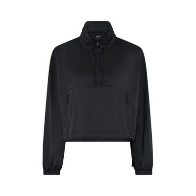 Windbreaker "Girlfriend Collective Hummingbird Windbreaker", Damen, Gr. L, schwarz, 100% Polyester, GIRLFRIEND COLLECTIVE, unifarben, normal, amerikanischer Ausschnitt, Jacken Windbreaker