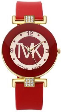 Fusion Finds Women's Quartz Watch With Rhinestone Dial & Soft Silicone Strap Watch c