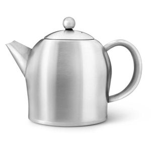 Bredemeijer Tee-Kanne Minuet Santhee, Edelstahl, doppelwandig, silber matt, 1,0 l