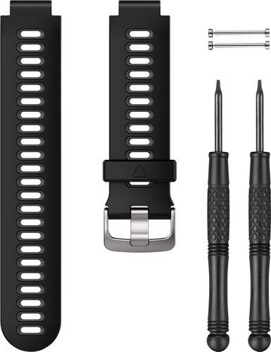 Garmin Silikonarmband für Forerunner 735XT Ersatzarmband Schwarz, Grau