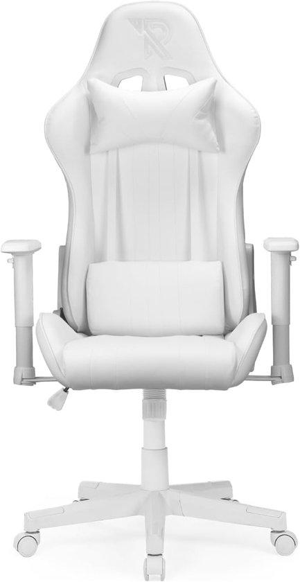 Felix Gaming-Stuhl - r Gaming-Stuhl - Kunstleder - Ergonomisches Design - Weiß - Perfekt für Gamer - Rennsport-Design