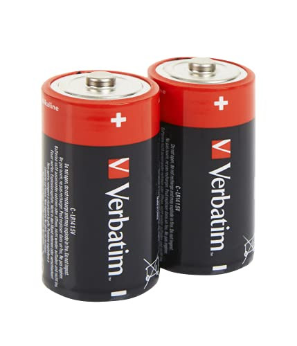 Verbatim C-alkalinebatterij - 1.5V / C-LR14, 2 stuks