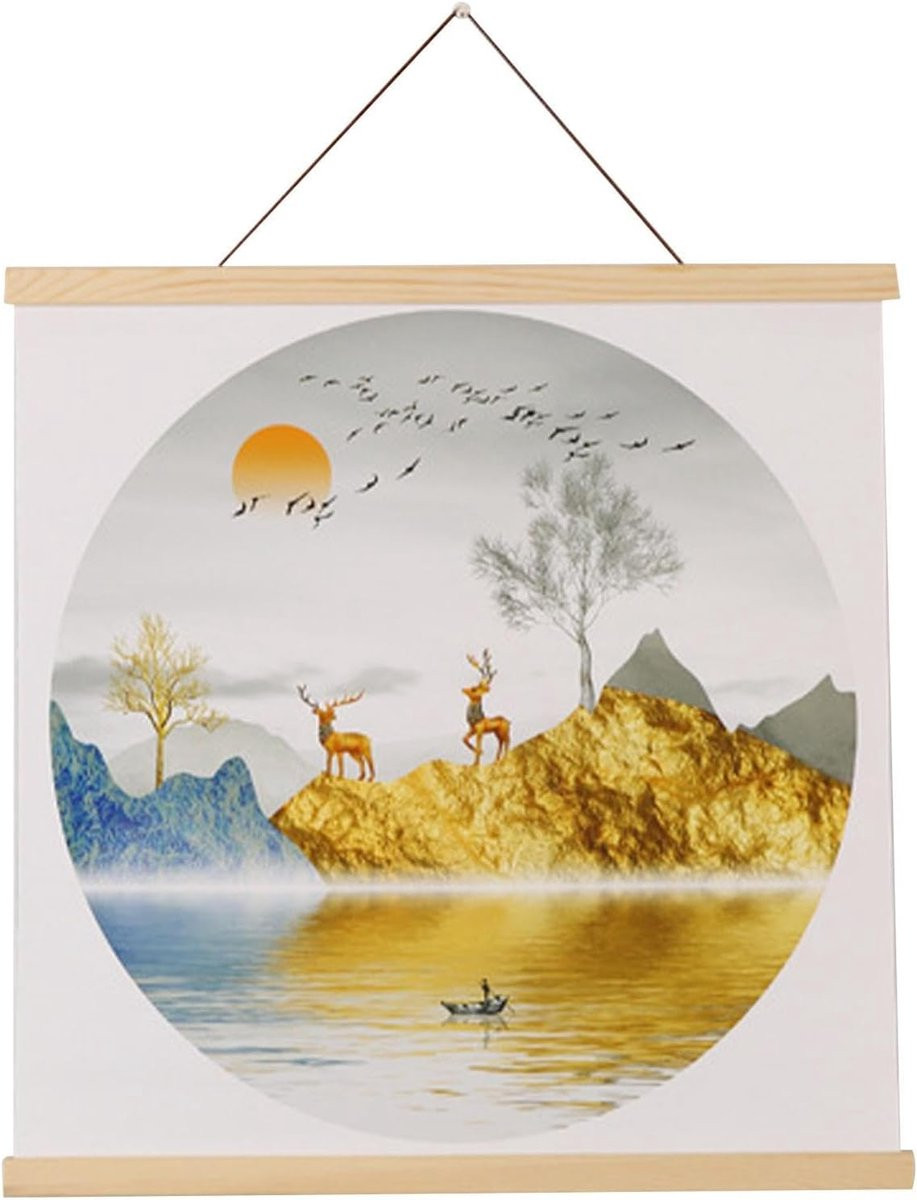 Magnetische Posterhanger Grenen Houten Fotolijst 51 cm