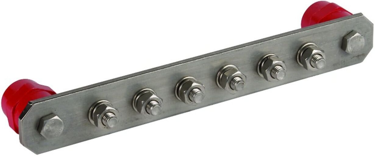 DEHN Potentialausgleichschiene o. Abdeckung NIRO PAS I 6AP M10 V2A ; Dehn & Söhne (472209)