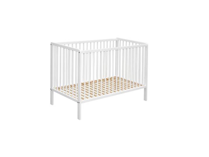 My Baby Lou Gitterbett, Holz, Buche, vollmassiv, 65x87x125 cm, höhenverstellbar, Warnhinweise am Produkt, Aufbauanleitung im Karton, Lattenrost inklusive, Schlupfsprossen, Baby- und Kindermöbel, Babyzimmer, Babybett, Gitterbett