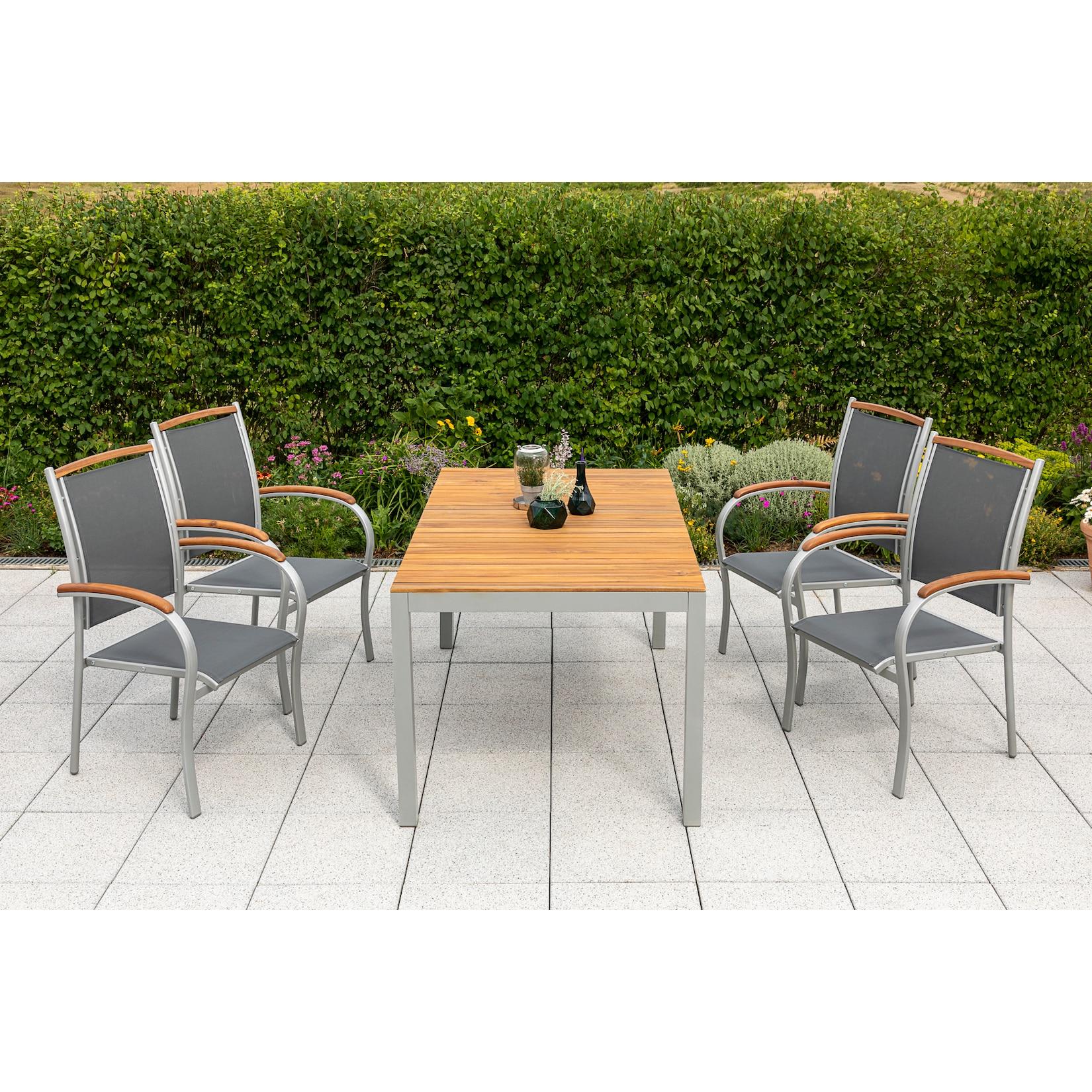 Merxx Siena Set 5tlg. Tisch 150x90 cm