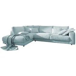 ECKSOFA MADELINE Hellblau Cord