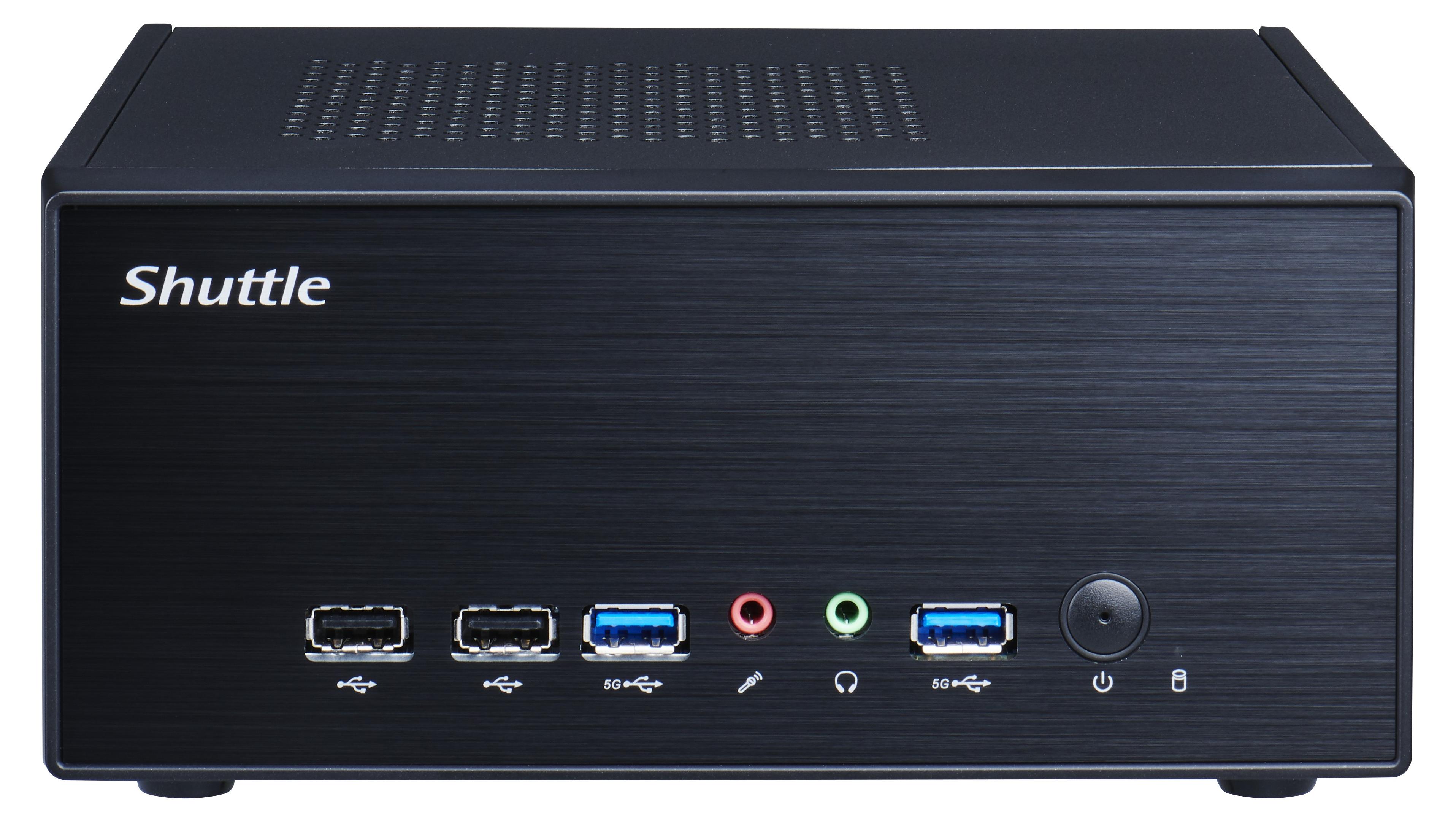 Shuttle XP slim XPC slim Barebone XH610G2 - S1700, Intel H610, 1xDP, 2xHDMI, 2 PCIe Slots (1x 16X & 1x X1), 2x Intel LAN (1G + 2.5G), 8x USB, 1x 2.5", 3x M.2, 24/7 Dauerbetrieb, Desktop, PC Barebone, Intel H610, LGA 1700, DDR5-SDRAM, PCI Express, Serial ATA III