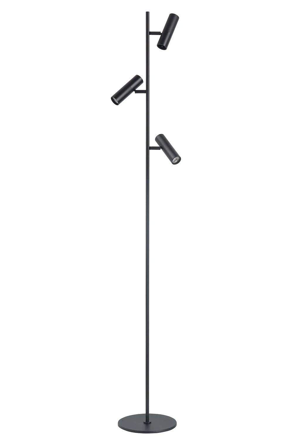 Highlight Vloerlamp Trend 3 lichts zwart H 158 cm incl mini GU10