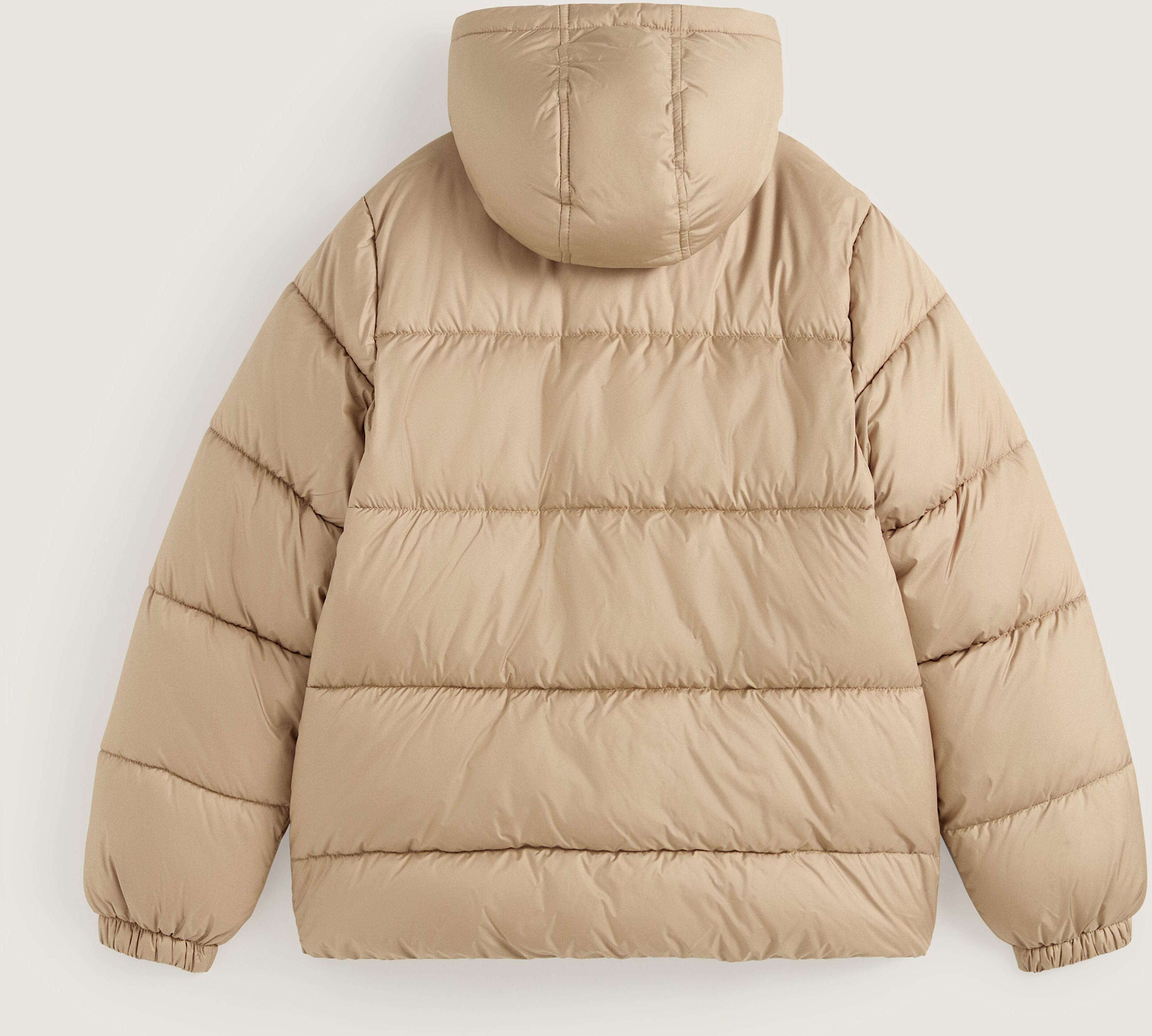 Steppjacke VANS "HILLGATE REGULAR LENGTH PUFFER", Damen, Gr. XS, beige (incense), Obermaterial: 100% Polyester, Jacken Steppjacke, mit sportlichem Stil, für Alltag, Sport und Outdoor, aus Polyester incense XS
