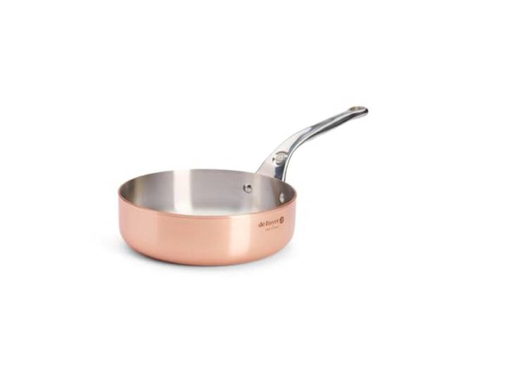 DE BUYER Sauteuse, Kupfer, Silber, 20 cm, 27.9 x 20.1 x 10.9 cm