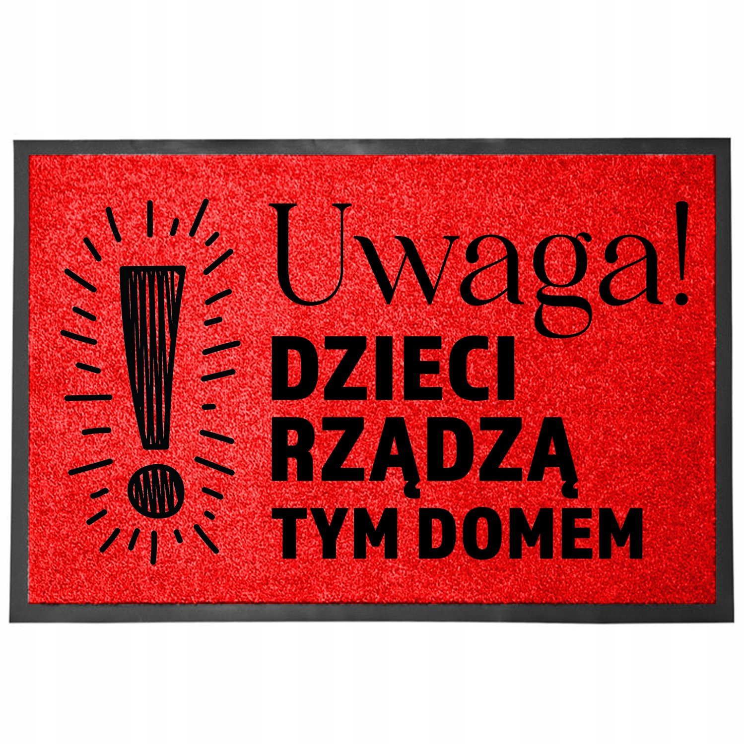 TabPrint Decoratieve Rode Deurmat - Sneldrogend & Antislip
