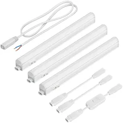 ledscom.de LED Unterbau-Leuchten Rigel, je 31,3cm, mit Schalter (warmweiß, 11,58W, je 397lm, 130°) 3er Set