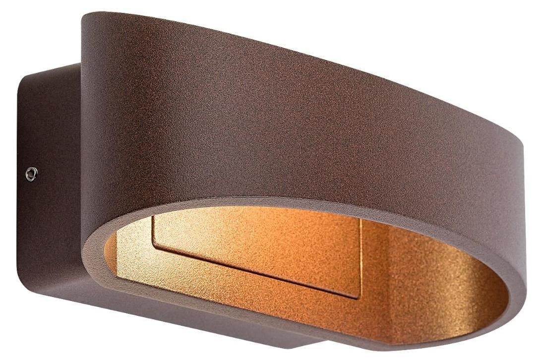 Rabalux Gerla Bruine LED-buitenlamp 9W IP54 Wandlamp voor terras en accentverlichting
