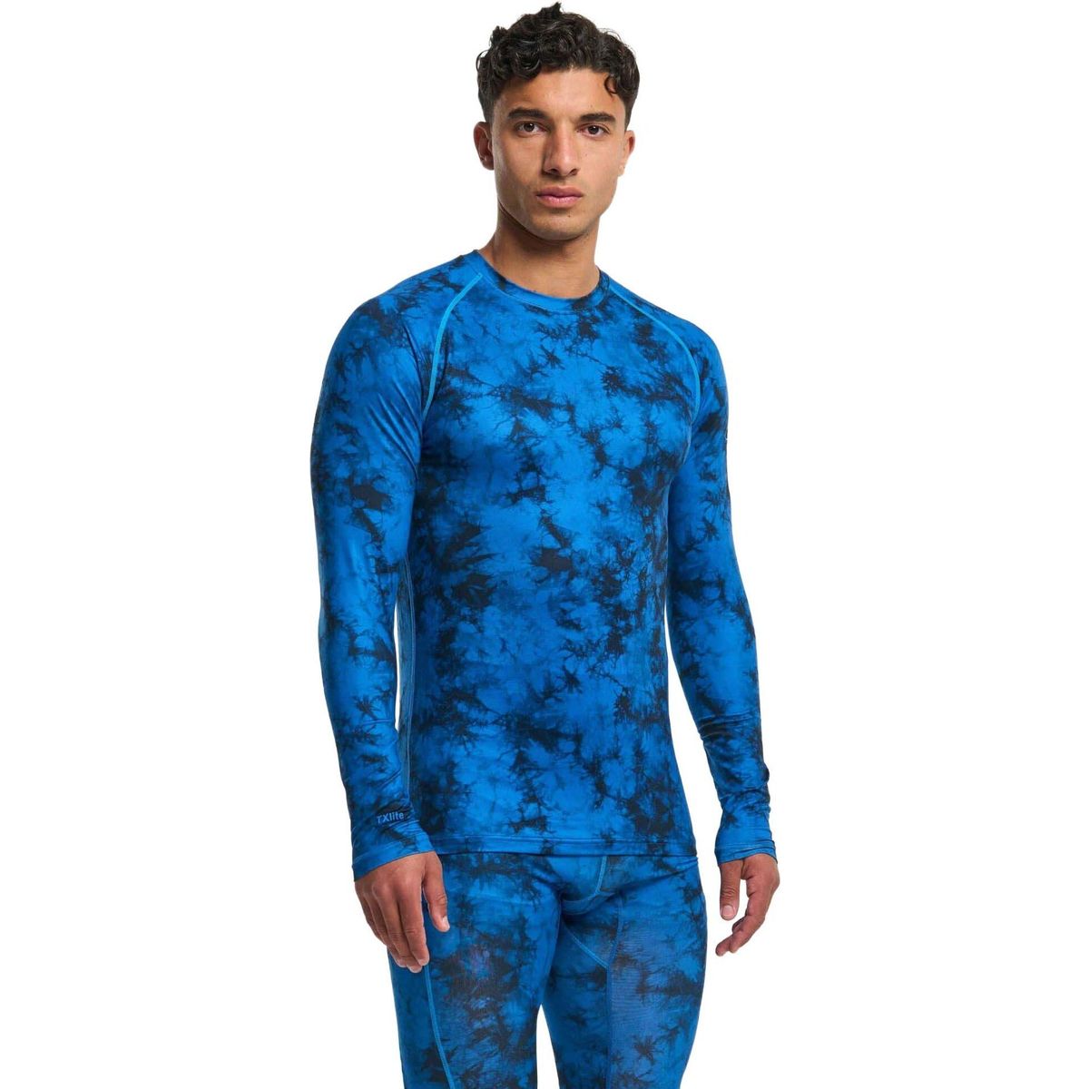 Tenson Motion Top Men tie dye blue (B54) S 465018479-B54-4
