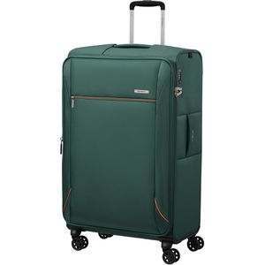 Samsonite Koffer Base Breeze Spinner exp. dunkelgrün, Weichschale, 4 Rollen, 105 Liter, 47 x 78 x 30cm