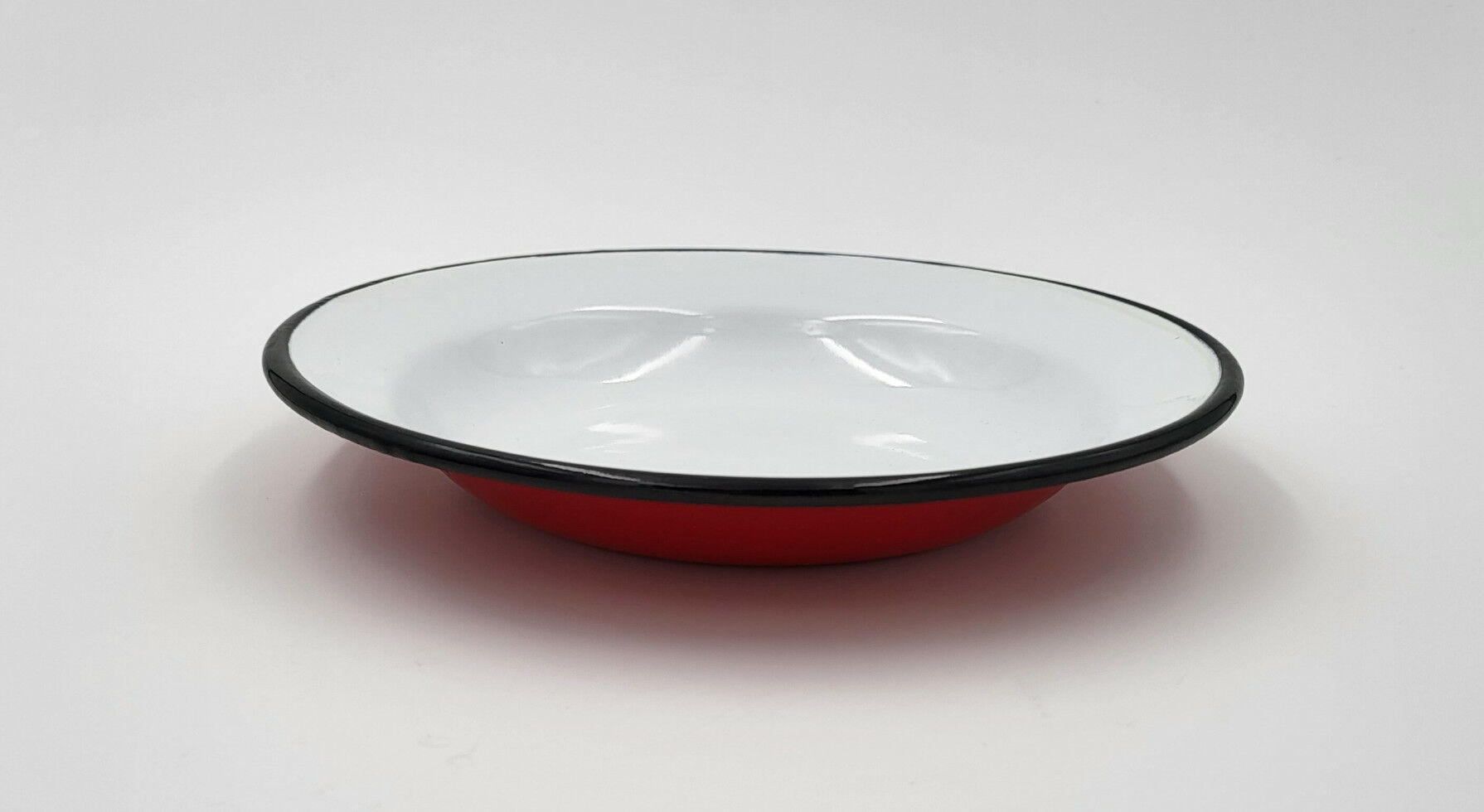 Su-Deco Teller 22 cm Ø flach rot weiss