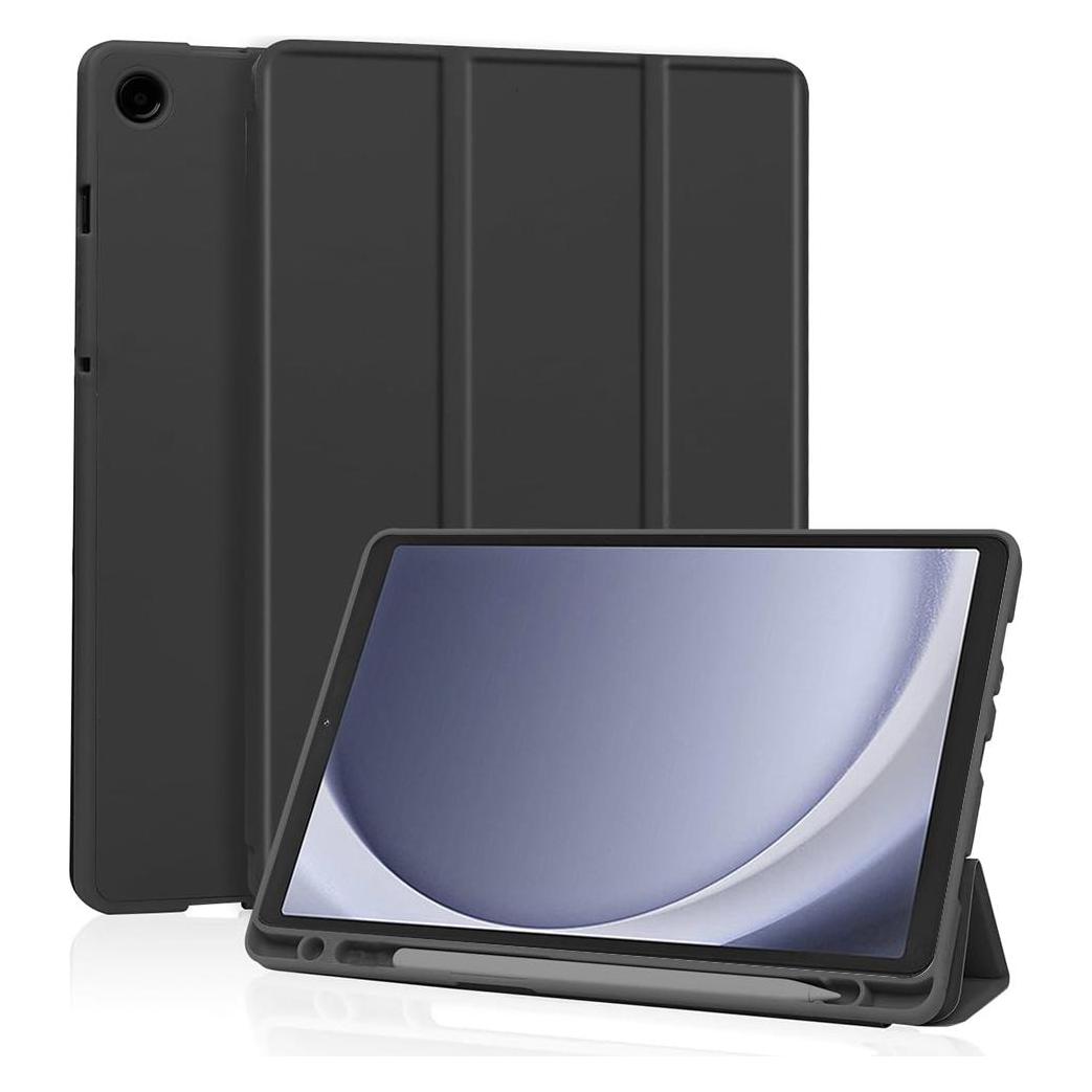 Techsuit - Flex Trifold (with Pencil Holder) - Samsung Galaxy Tab A9 - Black (Samsung Galaxy Tab A9) (56345967)