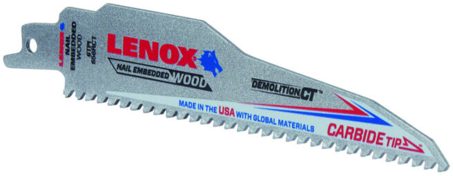 LENOX HM lame de scie alternative CT de démolition pour travaux de démolition 152 x 22 x 1,3mm (1832118)