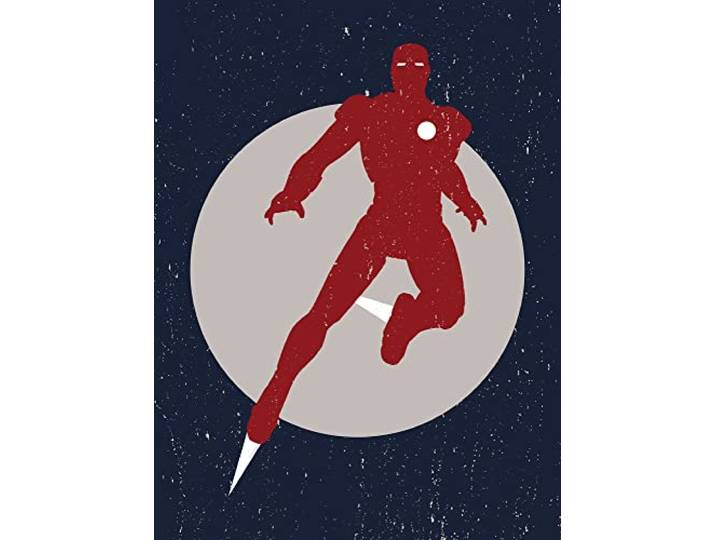 Komar Wandbild - Iron Man Fly - Größe: 30 x 40 cm - Marvel, Kinderzimmer, Wandgestaltung, Bild