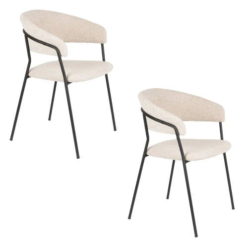 Housecraft Living Zeri eetkamerstoelen set van 2