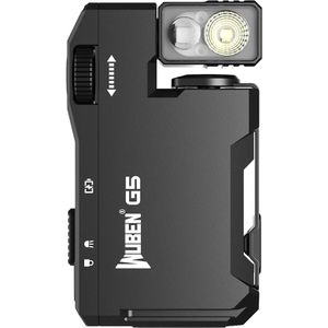 Wuben Taschenlampe G5 LED, aufladbar, schwarz, 400 Lumen, 6,2 cm, wasserdicht