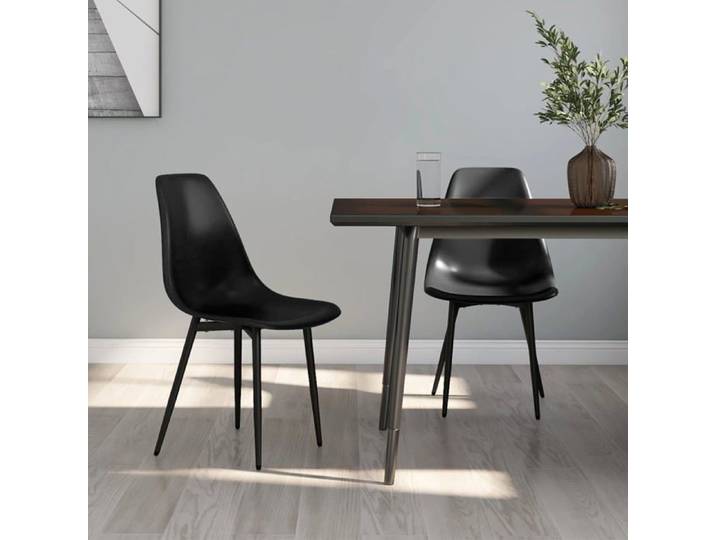 Promo été Chaises à manger - SWEETY - [2 pcs] - Pour restaurant - noir PP- Dimensions:46x52x84cm 7434