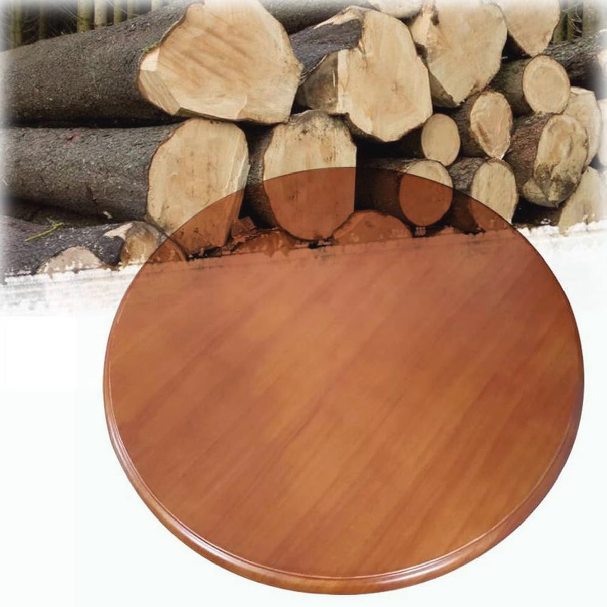 Grote houten Lazy Susan draaitafel - Ronde serveerplaat voor keuken en diner (30-100 cm diameter)