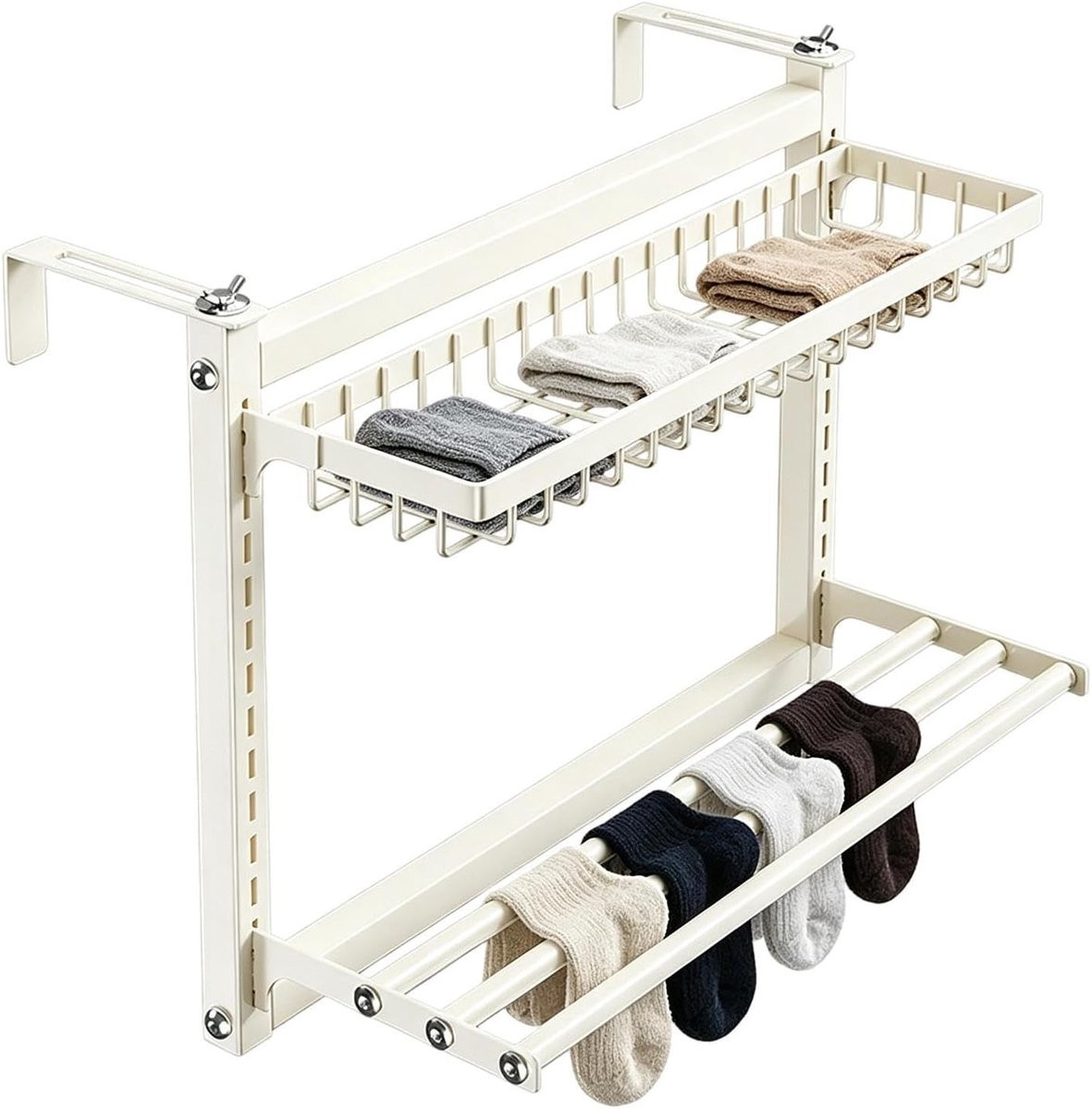Radiator Kledinghanger Wasrek Mat Zwart - 60 cm