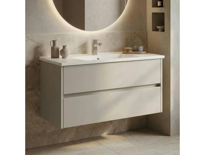Meuble Vasque Suspendu 100 Cm Cachemire 2 Tiroirs Naïa