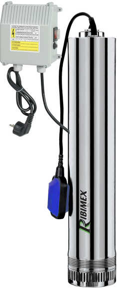 Ribimex PRPVC1102/65F - Pompe immergée pour puits - 1100 W - Eaux claires