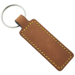 CombiCraft Schlüsselanhänger aus Leder, rechteckig, 23x95 mm, pro 5 Stück