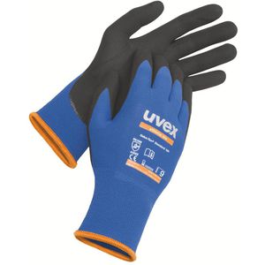 Uvex Arbeitshandschuhe athletic lite, Nitril-Beschichtung, blau, Größe 8 / M, 10 Paar