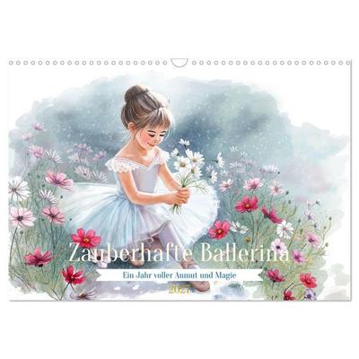 Zauberhafte Ballerina (Wandkalender 2027 DIN A3 quer), CALVENDO Monatskalender