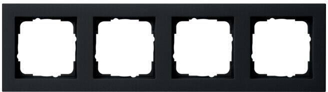 Gira Cadre de recouvrement 4f. noir 021409 (021409)
